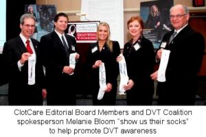 ClotCare Editorial Board Members & Melanie Bloom at DVT Coalition Meeting
