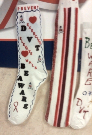 Deep Vein Thrombosis (DVT) Awareness Month: DVT Awareness by Design Socks