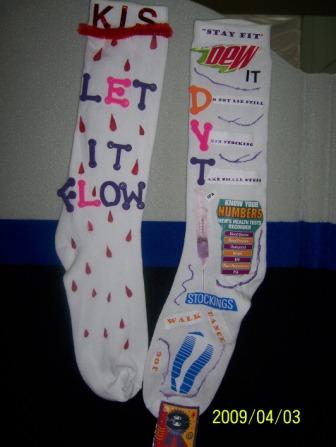 Deep Vein Thrombosis (DVT) Awareness Month: DVT Awareness by Design Socks