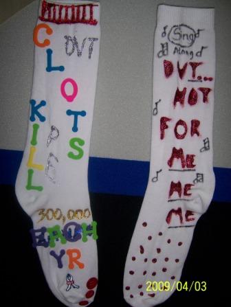 Deep Vein Thrombosis (DVT) Awareness Month: DVT Awareness by Design Socks