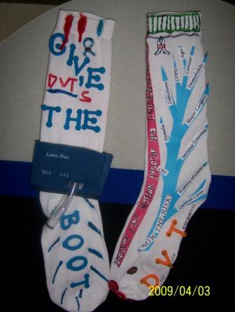 Deep Vein Thrombosis (DVT) Awareness Month: DVT Awareness by Design Socks