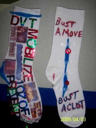 Deep Vein Thrombosis (DVT) Awareness Month: DVT Awareness by Design Socks