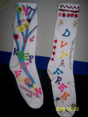 Deep Vein Thrombosis (DVT) Awareness Month: DVT Awareness by Design Socks