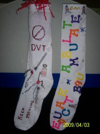 Deep Vein Thrombosis (DVT) Awareness Month: DVT Awareness by Design Socks