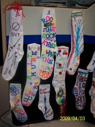 Deep Vein Thrombosis (DVT) Awareness Month: DVT Awareness by Design Socks