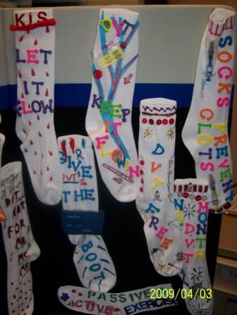 Deep Vein Thrombosis (DVT) Awareness Month: DVT Awareness by Design Socks