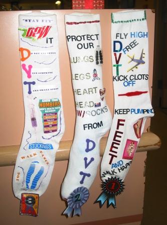 Deep Vein Thrombosis (DVT) Awareness Month: DVT Awareness by Design Socks