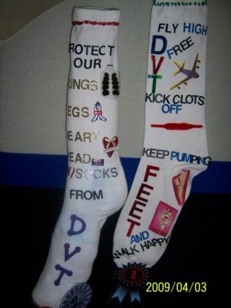 Deep Vein Thrombosis (DVT) Awareness Month: DVT Awareness by Design Socks